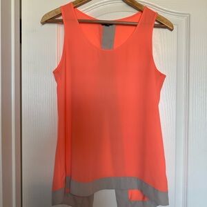 Coral/neon Sleeveless Women's Top